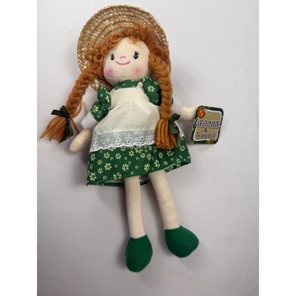 Grainne Irish Ragdoll Red Hair Shamrock Dress Ireland Doll w/ Original Tag